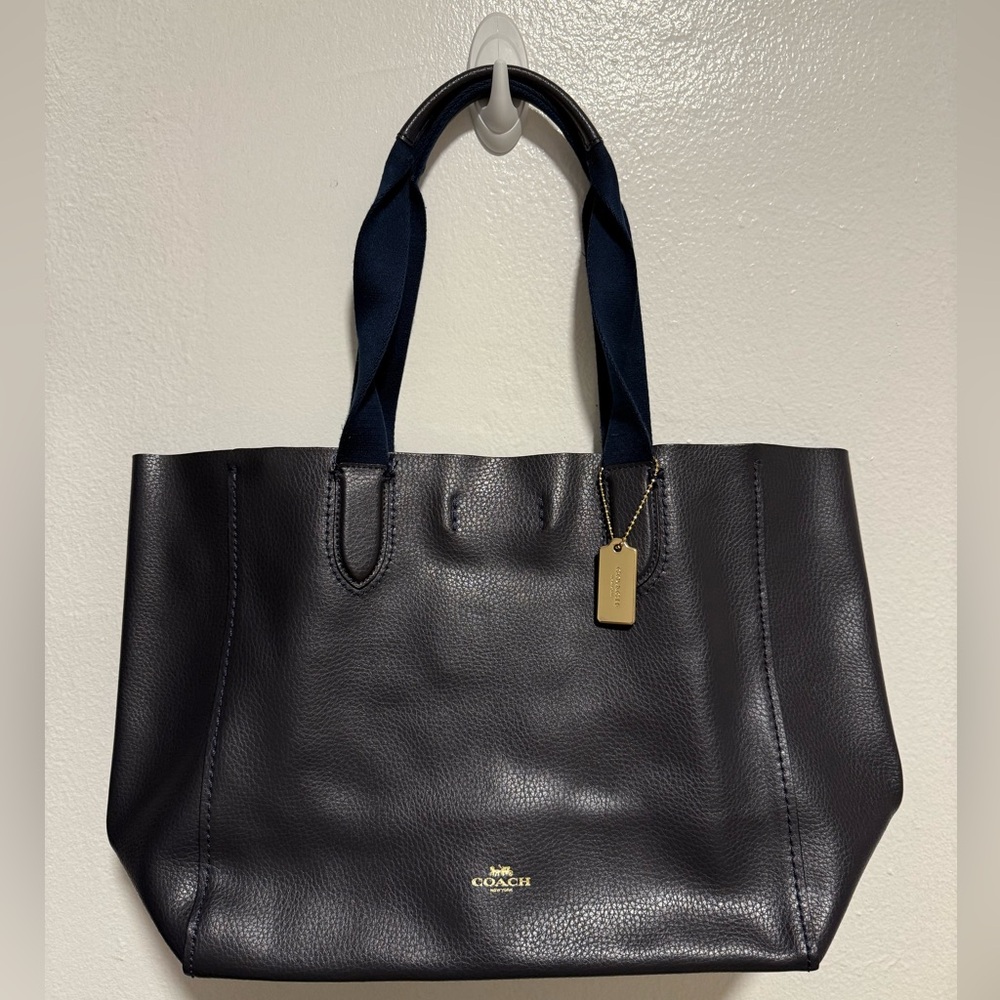 Coach Black Leather Tote